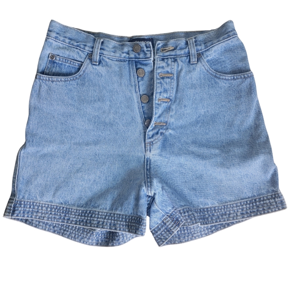 Vintage 90s Honors High Waist Jean Shorts Button Fly Denim Womens Sz 10 80s